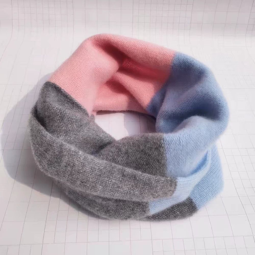 Soft Splicing Color Infinity S - Infinity Scarf Knit ulasan dan harga
