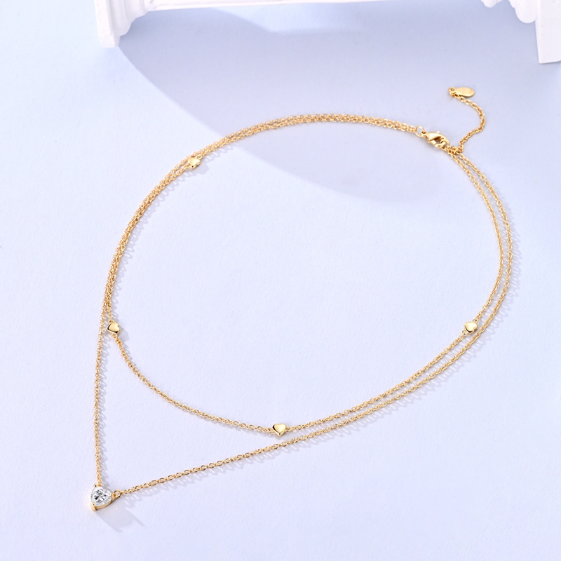 925 Sterling Silver Gold Neckl - Tie Clip Silver ulasan dan harga